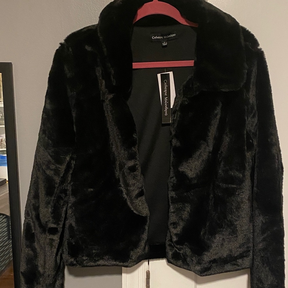 NWT Faux Fur oversized jacket